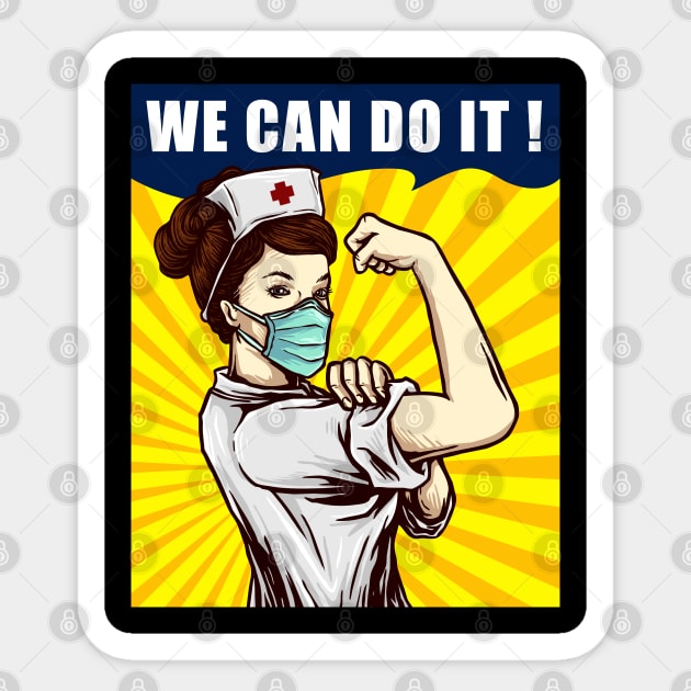 We can do it Sticker by BadDesignCo